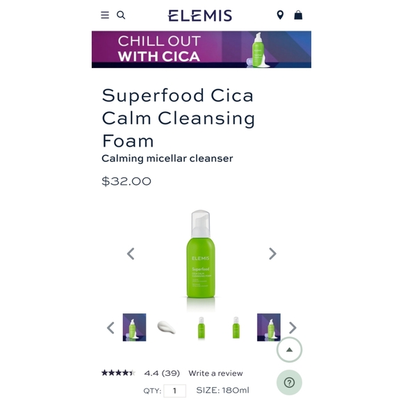 **Last Chance** Elemis Superfood Cleansing Foam - Picture 3 of 3
